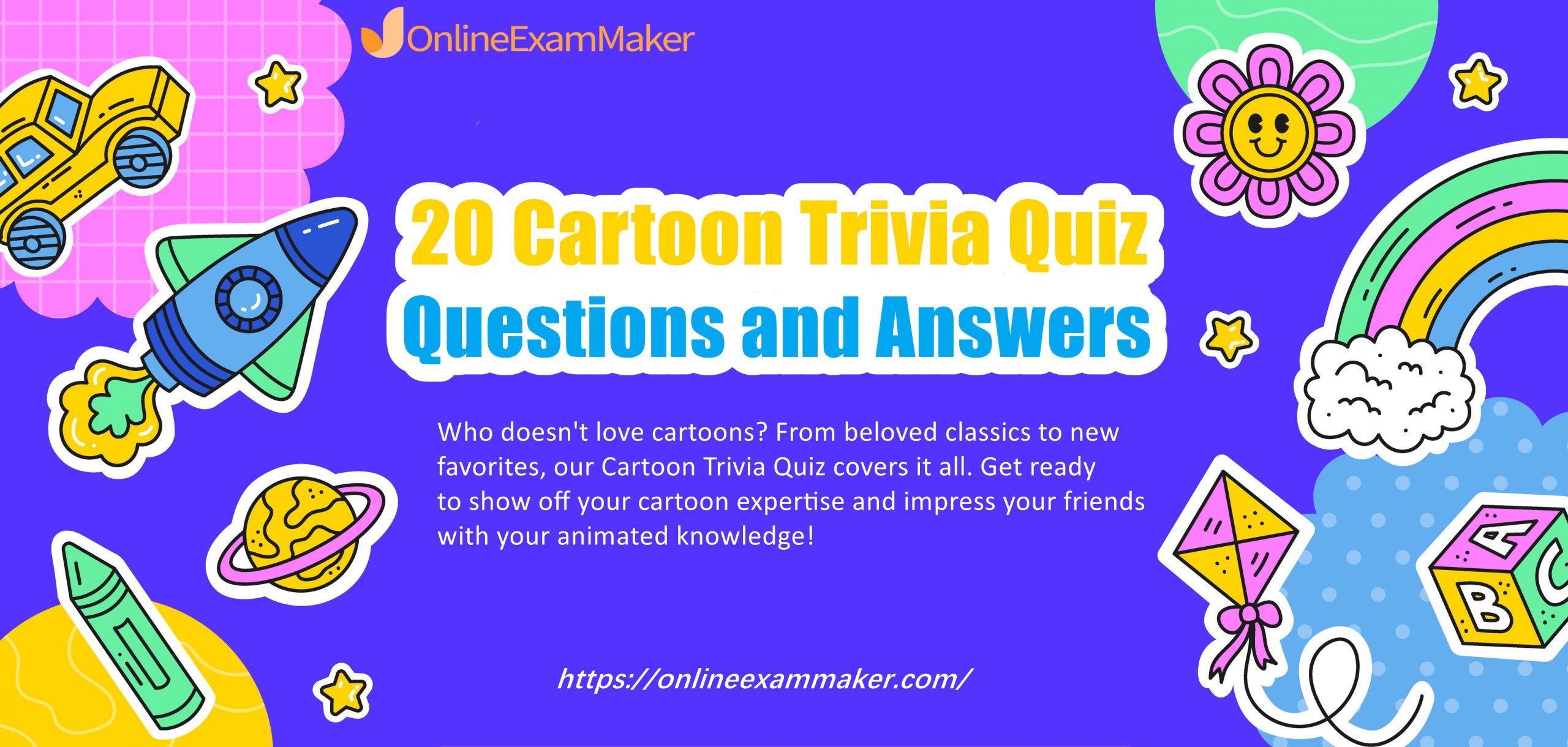 20 Cartoon Trivia Quiz Questions and Answers