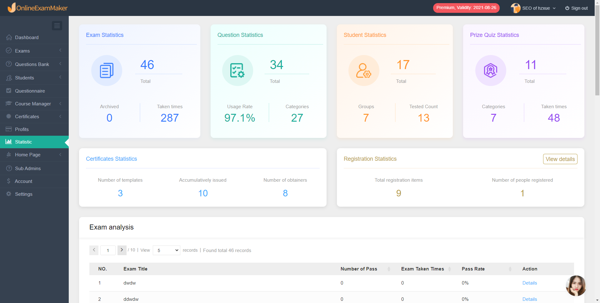 online exam platform