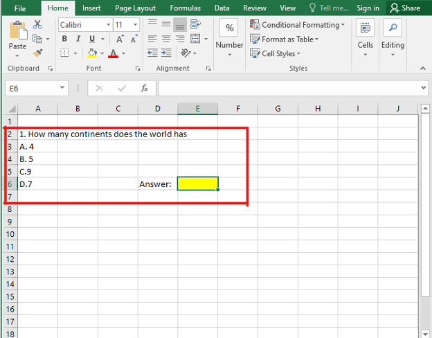 So erstellen Sie ein Quiz in Excel – Der ultimative Leitfaden