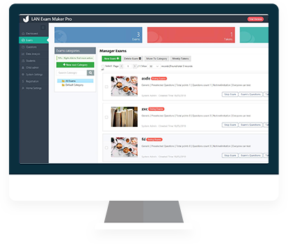 LAN Exam Maker